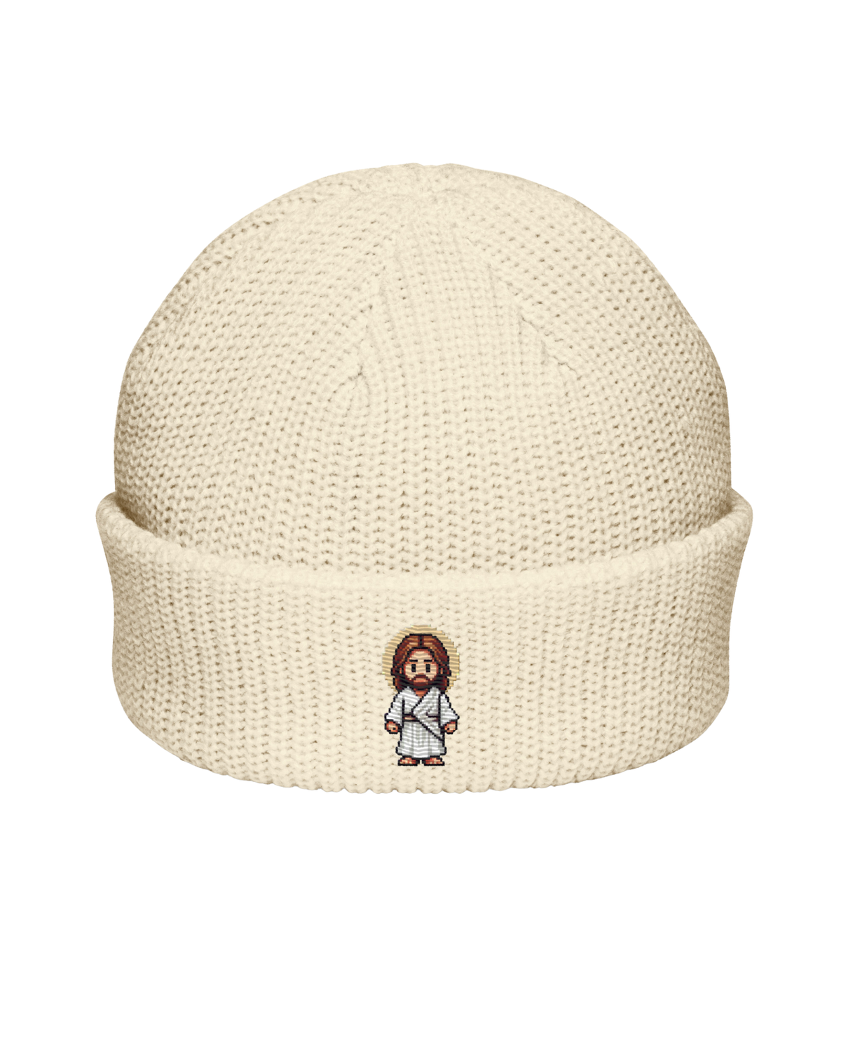 M.A.D Apparel Ltd Beanies Jesus Pixel Art  Fisherman Beanie | Christian Apparel