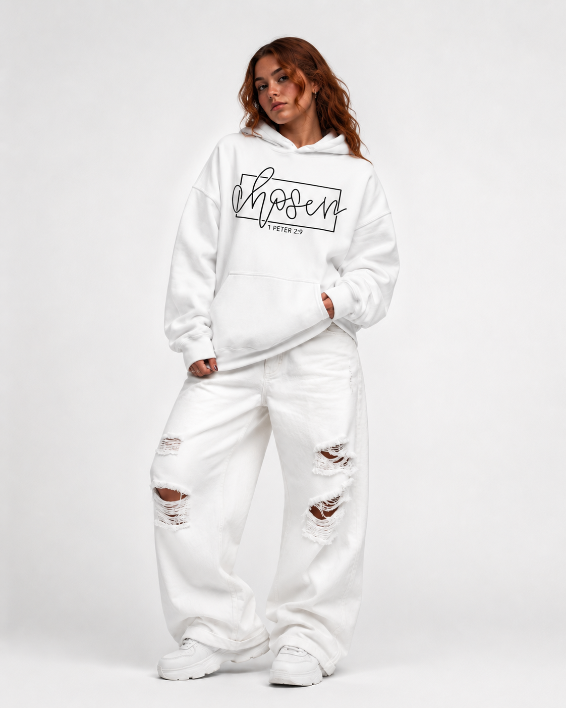 M.A.D Apparel Ltd Hoodie Chosen Script Faith Hoodie