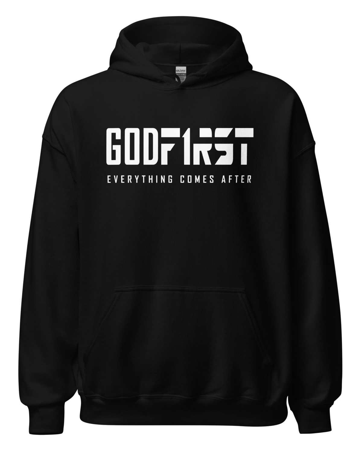 M.A.D Apparel Ltd Hoodies God First Faith Hoodie Black
