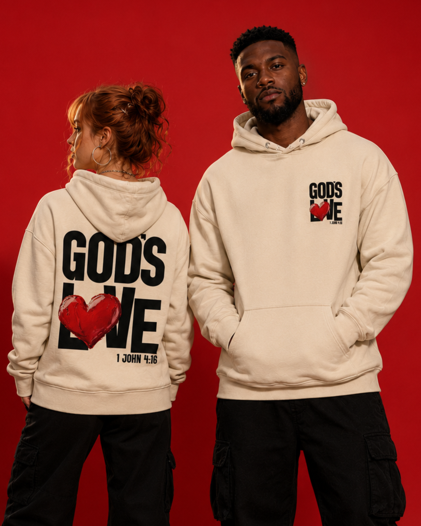 M.A.D Apparel Ltd Hoodies God's Love Christian Hoodie