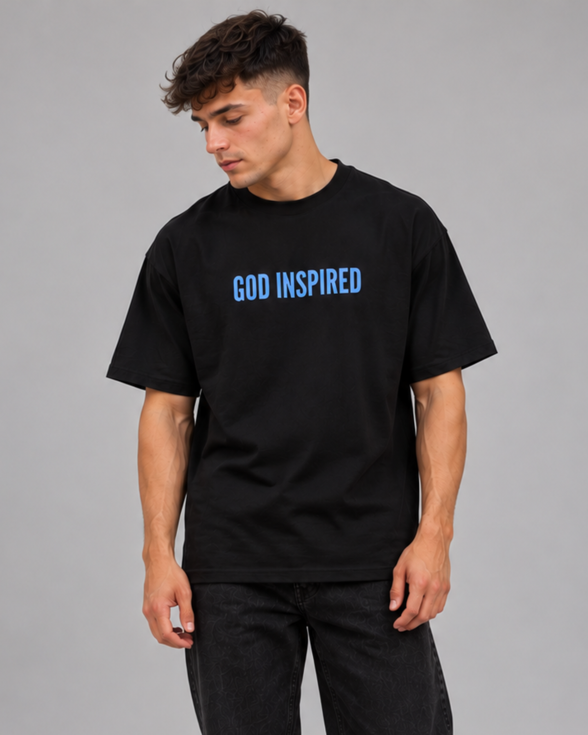 M.A.D Apparel Ltd Tees God Inspired Blue Faith T-Shirt
