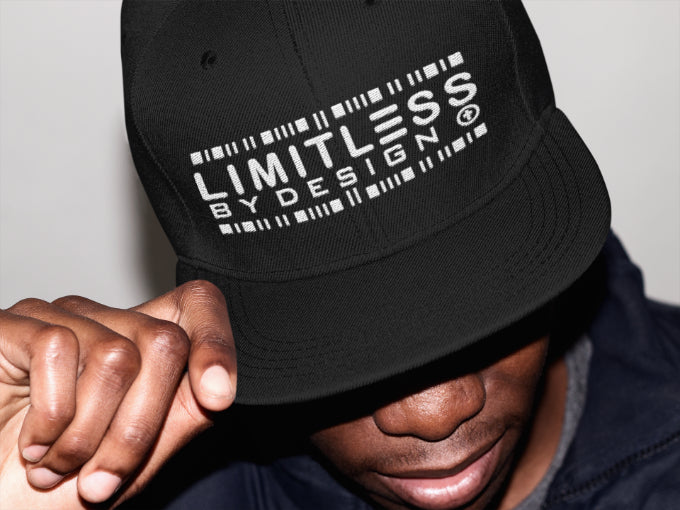 M.A.D Apparel Christian Hats Black Cap With White Limitless By Design 